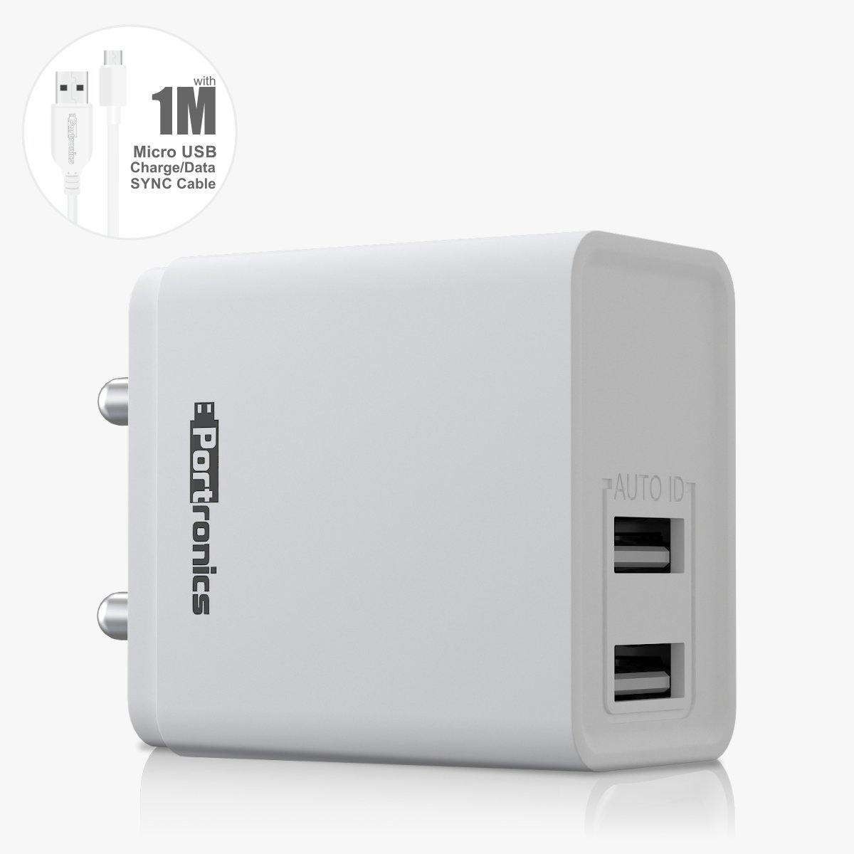 Adapto 648 2.4 A Charger with Dual USB Ports